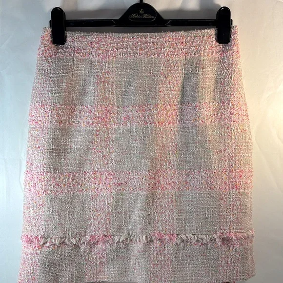 Brooks Brothers tweed skirt. Size 8. Pink/ Muti-color - Picture 1 of 8